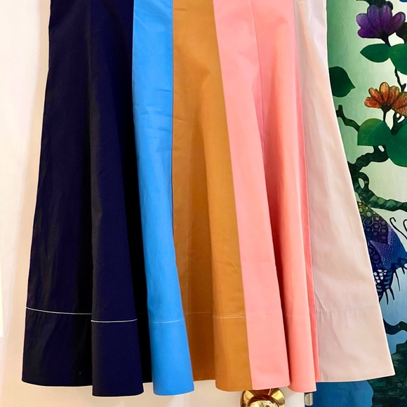 🌺🎉HP🎉🌺 NWT Staud Wells Mini Dress Land And Sea - Picture 12 of 16